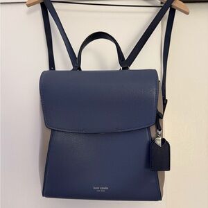Kate Spade Navy and Beige Backpack